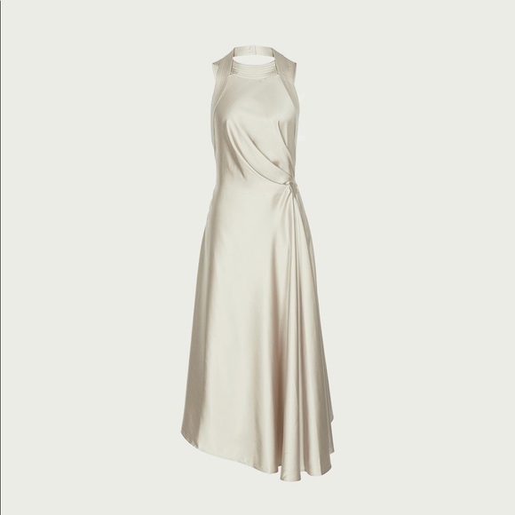 reiss satin dress
